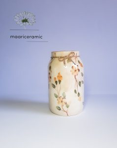 گلدان سرامیکی ساده طرح بهشت